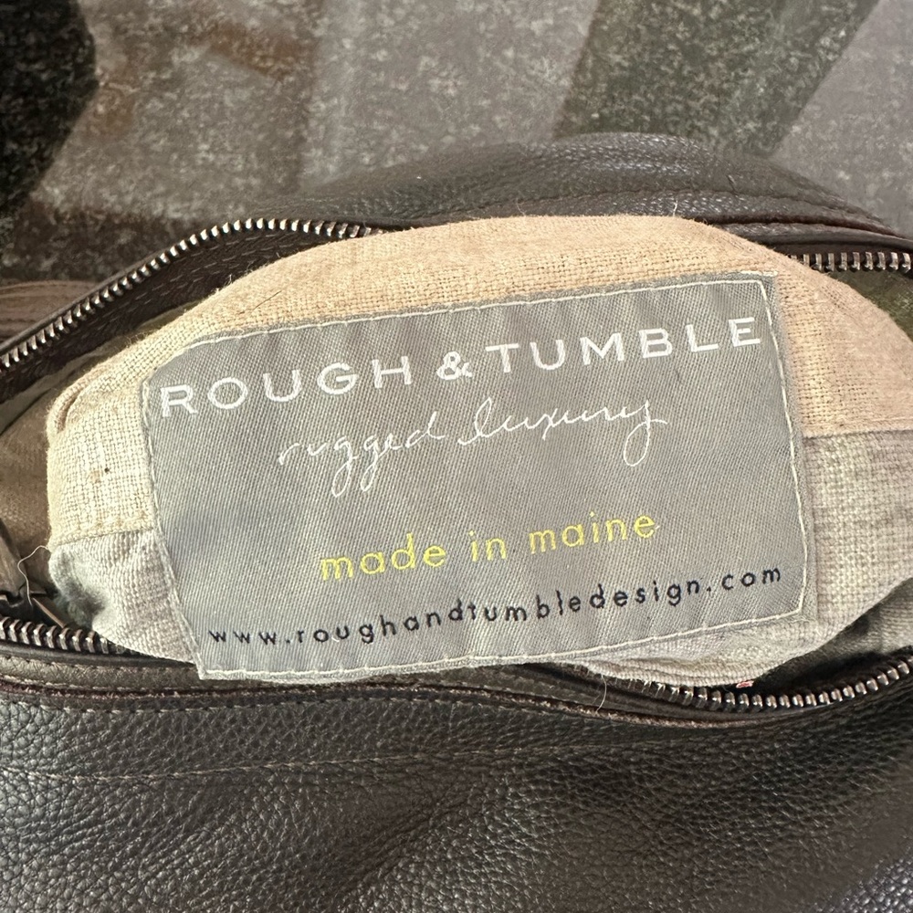 Brown (silver pewter) pebbled Leather Hobo Bag